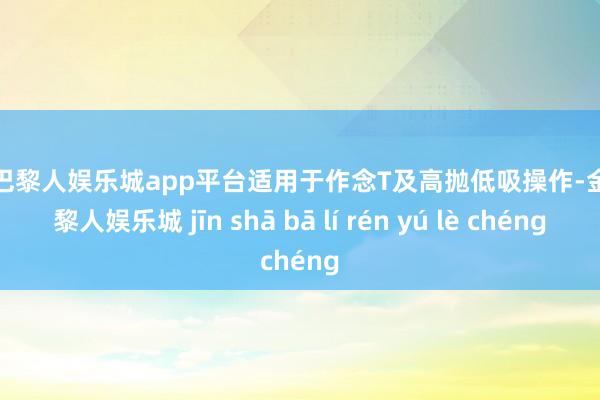 现金巴黎人娱乐城app平台适用于作念T及高抛低吸操作-金沙巴黎人娱乐城 jīn shā bā lí rén yú lè chéng